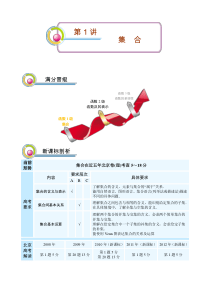 2013暑期高一第1讲 集合.讲义